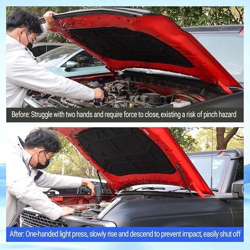 PTYYDS Hood Strut Compatible with 2021-2026 Ford Bronco 2/4 Door Hood Lift Supports Gas Springs Shocks Lift Supports Strut Replacement for 2021-2026 Ford Bronco Accessories in Kuwait