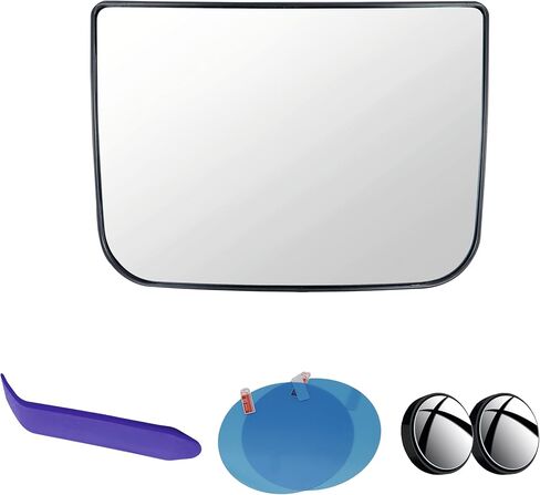 EAP Side Mirror Glass Compatible with Freightliner Cascadia 2008-2024, eCascadia 2023-2024, Newmar Supreme Aire 2020-2025, Lower, Heated in Saudi Arabia