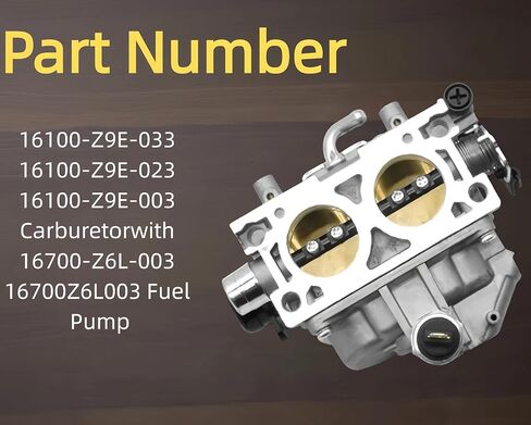 مكربن ​​GX690 لهوندا GX630 GX630R GX630RH GX660 GX690 GX690R V-Twin Cylinder Engine Carb BK07A D Carb Repalce 16100-Z9E-023 16100-Z9E-003 المكربن ​​مع مضخة الوقود 16700-Z6L-003 in Kuwait