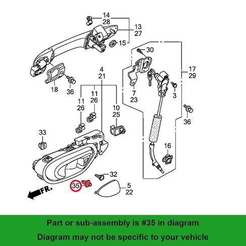 OAUTOO 25pcs 8mm Push-Type Cowl Retainer Clip 91505-SL0-003 for Honda Accord CR-V Civic Odyssey, Acura ILX Legend NSX TSX 1991-2016 in Saudi Arabia