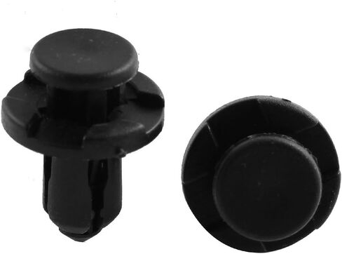 uxcell 50pcs 9mm Hole Dia Plastic Rivets Fastener Push Clips Black for Car Fender in Saudi Arabia