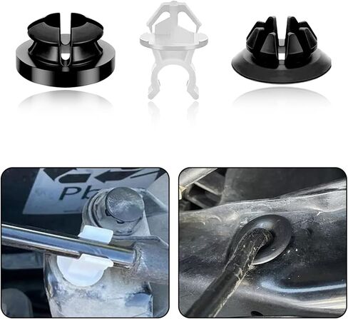3PCS Hood Prop Rod Clips Car Hood Prop Support Holder for Honda, Car Engine Hood Rod Grommet Stay Clips Compatible with Honda Accord Odyssey Acura TSX Prelude #91503-SS0-003 91604-SD2-013 in Kuwait