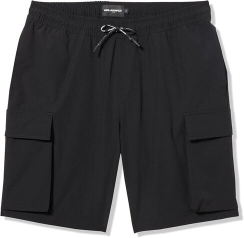 KARL LAGERFELD Men's Pull-on Cargo Style Pocket Shorts in Saudi Arabia