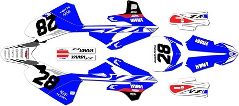 مجموعة رسومات لـ Yamaha YZ85 (2022+) سلسلة المصنع دخان 16 ميل - على/قبالة الطريق - ملصقات للدراجات النارية للدراجة الترابية، ملصق لسباقات الدراجات النارية ملحقات موتوكروس بدون بلاستيك in Saudi Arabia