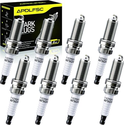 8 Pack 4469 Iridium Spark Plugs LFR5AIX-11 fit for 2009-2020 Dodge Challenger Charger Dakota Durango Ram 1500/2500/3500, Nissan Armada nv3500 Pathfinder titan, Infiniti hyundai kia jeep Chrysler 300 in Saudi Arabia