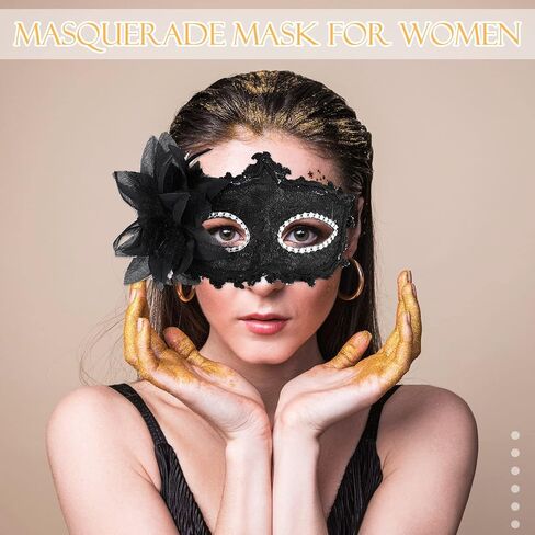 Yilloog 24 Pack Mardi Gras Masquerade Masks Bulk Unisex Half Face Venetian Masks Carnival Antique Look Costumes for Party(Multicolor) in Saudi Arabia