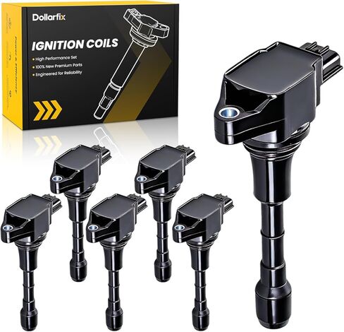 Dollarfix Set of 6 Ignition Coil Packs for Infiniti M35 2009-2010, G35 2008, G25 2011-2012, Nissan Murano 2022-2023, Pathfinder 2022-2024 V6 3.5L & 2.5L Replaces IGC0078, AIC2809B in Saudi Arabia