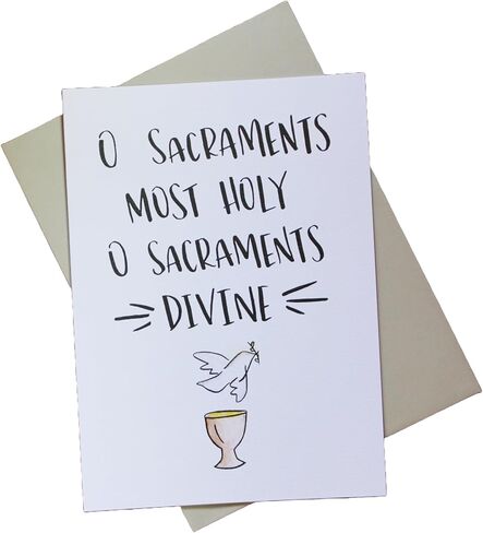 بطاقة تهنئة الأسرار المقدسة لقرطاسية Salutare - بما في ذلك التأكيد والتناول المقدس in Kuwait