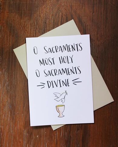 بطاقة تهنئة الأسرار المقدسة لقرطاسية Salutare - بما في ذلك التأكيد والتناول المقدس in Kuwait