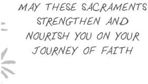بطاقة تهنئة الأسرار المقدسة لقرطاسية Salutare - بما في ذلك التأكيد والتناول المقدس in Kuwait