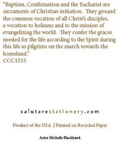 بطاقة تهنئة الأسرار المقدسة لقرطاسية Salutare - بما في ذلك التأكيد والتناول المقدس in Kuwait