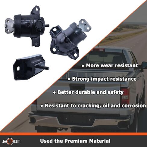 Front Engine Mounts L&R with Transmission Mount Kit Compatible with Silverado 1500 2019-2024 Fit for GMC Sierra 1500 2019-2024 Replace for 23353391, 85623476, 85623475 in Saudi Arabia