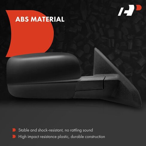 A-Premium Passenger Side Manual Door Mirror - Compatible with Ram 1500 2500 2013-2022, 1500 Classic 2019-2023, 3500 2013-2018 - Non-Heated Manual Folding Textured Black - Replace# 55372068AI in Saudi Arabia