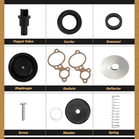 803062T1 Poppet Valve Kit for Mercury 135-200hp 2.0L 2.5L V6 R for Mariner XR4 XR6 Magnum II Magnum III V175 V200 series in Kuwait