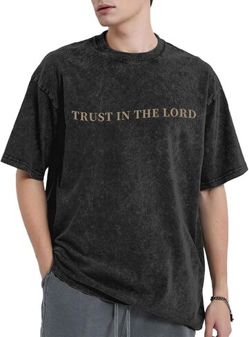 Trust in The Lord Tshirts Christian Faith Jesus Religious God Tops Man Woman Shirts Y2K Short Sleeve in Saudi Arabia