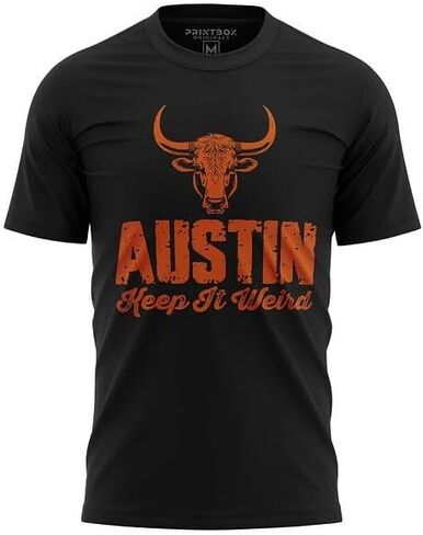 Printbox Originals Keep It Weird Texas Shirts, Austin Shirt for Men, Football Lonestar State Fan T-Shirt in Saudi Arabia