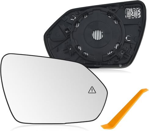 Passenger Side Mirror Glass Compatible with 2021-2024 Hyundai Elantra, Right Side Rear View Mirror Replacement with Backing Plate, Heated and Blind Spot, Replaces 87621-AA180 87621-AA070 in Saudi Arabia