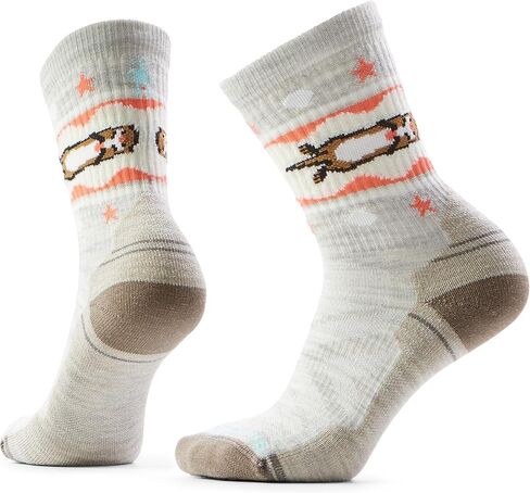 Smartwool Women's Hike Light Cushion Otter Float Crew Socks in Saudi Arabia