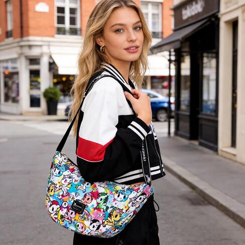 Tokidoki Unicorno Nylon Crossbody Bag Cartoon Shoulder Bag for Women Phone Bag Purse Wallet Credit Card Gift for Women Girls in Saudi Arabia