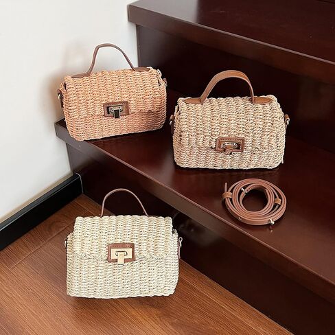 Straw Purses Summer Crossbody Bags for Women Small Straw Beach Bag Vacation Purse in Saudi Arabia