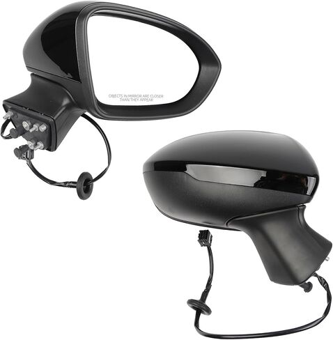 Dasbecan Driver Side Door Mirror Compatible with 2016-2019 Chevy Cruze Chevrolet Side View Mirror Assembly GM1320541 Power adjustment Manual fold No Heated (3pins) Black in Saudi Arabia