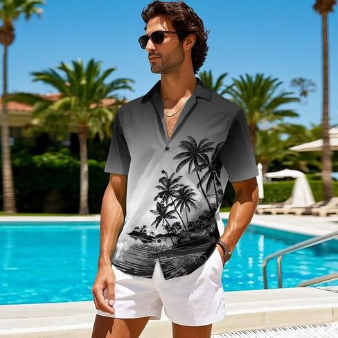 Belidome Couples Matching Outfits Husband and Wife Clothes Sleeveless Dress Button Down Short Sleeve Shirts in Saudi Arabia