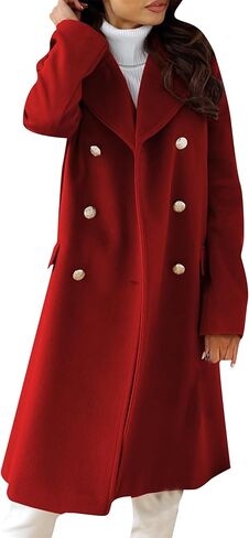 BOFETA Women Solid Color Long Sleeve Coat Lapel Collar Button Down Coats Casual Vacation Slim Jackets with Pockets in Saudi Arabia