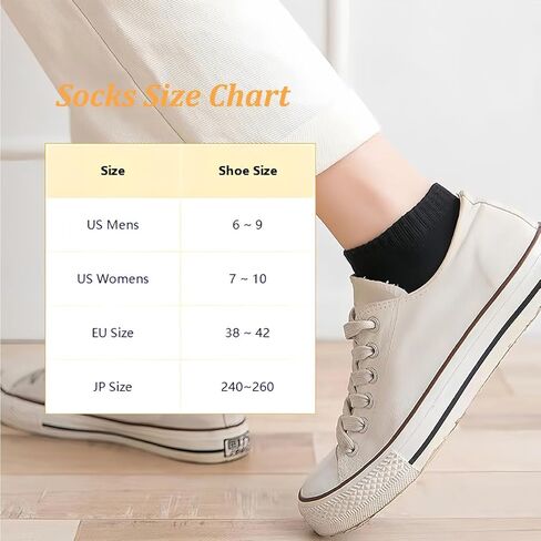 10 Pairs Women's Ankle Socks Breathable Casual Low Cut Socks for Men Women US 6-9 in Saudi Arabia
