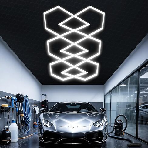 مصابيح جراج سداسية 30 حزمة مصابيح سداسية LED فائقة السطوع 310 وات 34100LM 6500K ضوء تجاري لجراج السيارات بالتفصيل صالون حلاقة ومستودعات الصالة الرياضية في الطابق السفلي in Kuwait