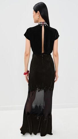 فستان فابيان طويل للنساء من سالوني in Kuwait