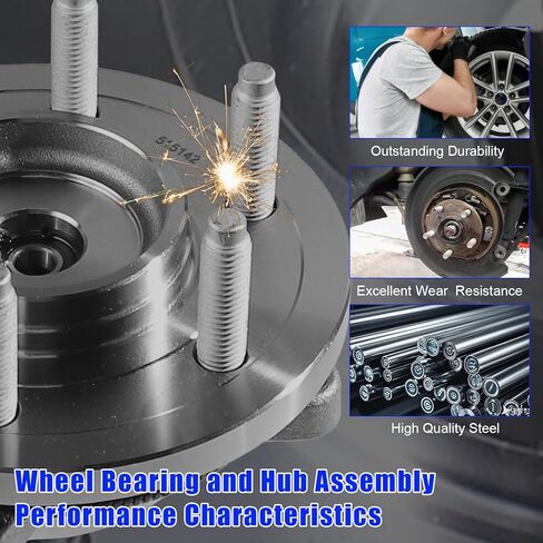 515142 Front Wheel Bearing and Hub Assembly Fit for Ford F-150 Expedition 2011–2014, for Lincoln Navigator 2011–2014, 4WD, 6-Lug w/ABS in Kuwait