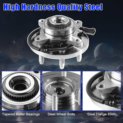 515142 Front Wheel Bearing and Hub Assembly Fit for Ford F-150 Expedition 2011–2014, for Lincoln Navigator 2011–2014, 4WD, 6-Lug w/ABS in Kuwait