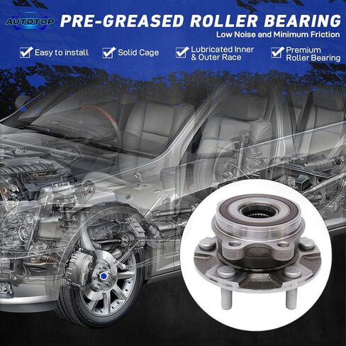 Front Wheel Hub and Bearing Assembly FIT 2019-2022 Toyota Corolla, 2016-2022 Prius, 2017-2022 Prius Prime AWD-e, 5-Lug Wheel Hub Bearing Replaces 513402 43550-47020, 1 Pack in Kuwait