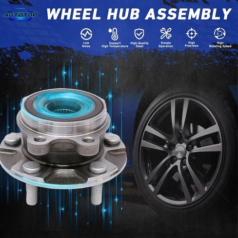 Front Wheel Hub and Bearing Assembly FIT 2019-2022 Toyota Corolla, 2016-2022 Prius, 2017-2022 Prius Prime AWD-e, 5-Lug Wheel Hub Bearing Replaces 513402 43550-47020, 1 Pack in Kuwait