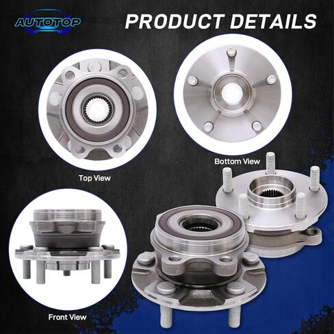 Front Wheel Hub and Bearing Assembly FIT 2019-2022 Toyota Corolla, 2016-2022 Prius, 2017-2022 Prius Prime AWD-e, 5-Lug Wheel Hub Bearing Replaces 513402 43550-47020, 1 Pack in Kuwait