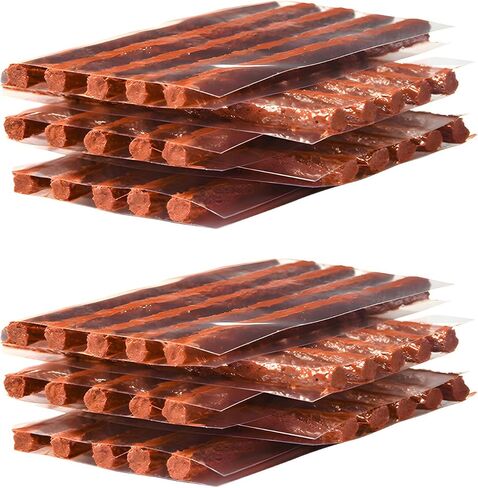 50 PCS Tire Repair Strings, 4" × 1/4" Auto Tire Plug Insert String Self Vulcanizing Strips Kit, Heavy Duty Rubber Repair Plugs for Car Truck Motorcycle Tubeless Tires in Saudi Arabia