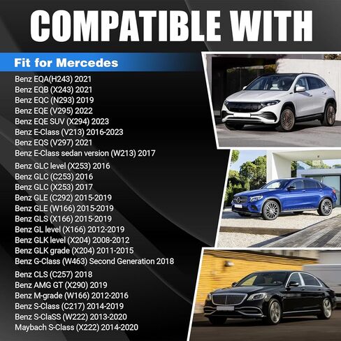 Wheel Lock Bolt Nut Set M14 X 1.5 X 45 Compatible with Mercedes-Benz AMG C300 E300 E350 S450 GLC300 CLS450 C43 C63 GLC43 S63 S65 G M R,301 Pattern Rim Anti Theft Lug Nuts Replace 0019901707 in Kuwait