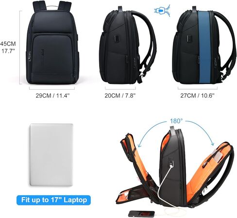 FENRUIEN Laptop Backpack 15.6 Inch and 17 Inch Laptop Backpack with Laptop Compartment in Kuwait