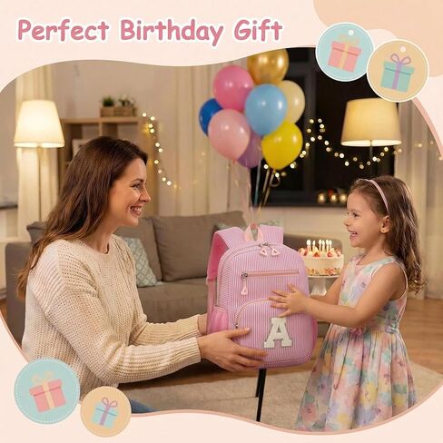 حقيبة ظهر صغيرة للأطفال الصغار للفتيات من سن 2 إلى 4 سنوات، حقيبة ظهر لطيفة مخصصة لمرحلة ما قبل المدرسة لرياض الأطفال كهدايا عيد ميلاد (وردي K) in Kuwait