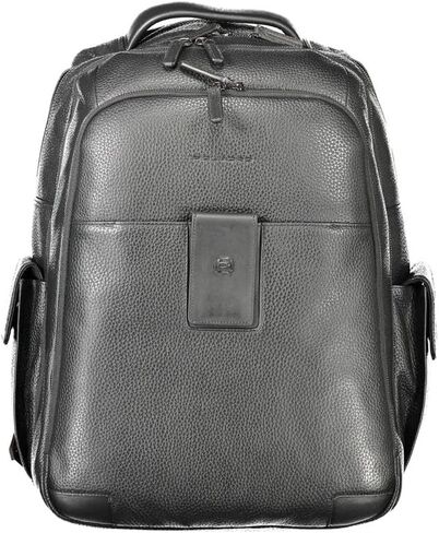 Piquadro Black Leather Men's Backpack in Saudi Arabia