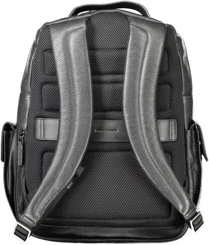 Piquadro Black Leather Men's Backpack in Saudi Arabia