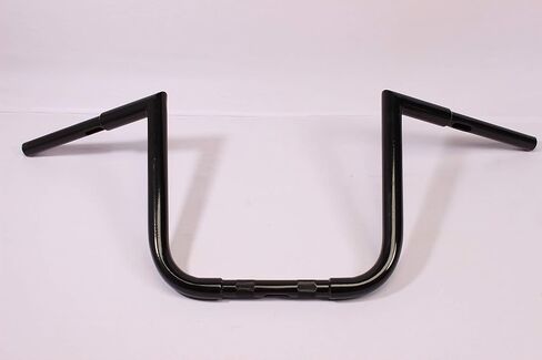 TC12 12" BLACK BLACK APE HANGER HANDLEBAR 12" 05-15 for Suzuki VL800 Boulevard C50 FAT 1.25" TUBE in Kuwait