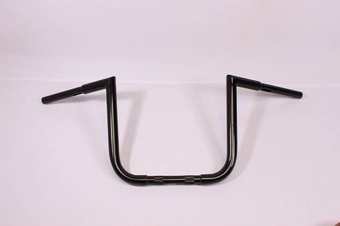 TC12 12" BLACK BLACK APE HANGER HANDLEBAR 12" 05-15 for Suzuki VL800 Boulevard C50 FAT 1.25" TUBE in Kuwait