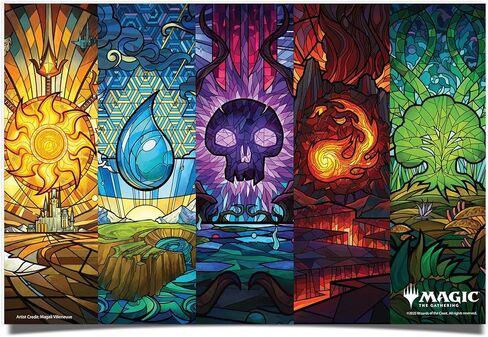 ملصق Desert Cactus Magic The Gathering مقاس 11 × 17 بوصة لديكور غرفة المكتب ومعدات المعجبين الرسمية (11 × 17 بوصة، تصميم B، ورق) in Saudi Arabia
