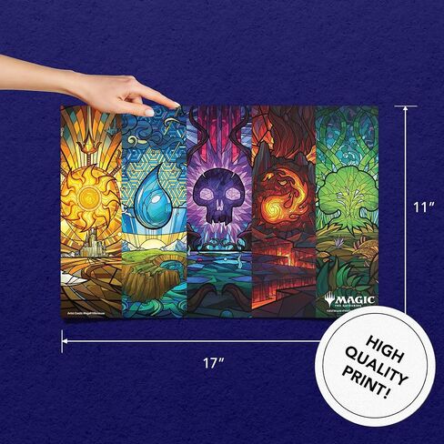 ملصق Desert Cactus Magic The Gathering مقاس 11 × 17 بوصة لديكور غرفة المكتب ومعدات المعجبين الرسمية (11 × 17 بوصة، تصميم B، ورق) in Saudi Arabia