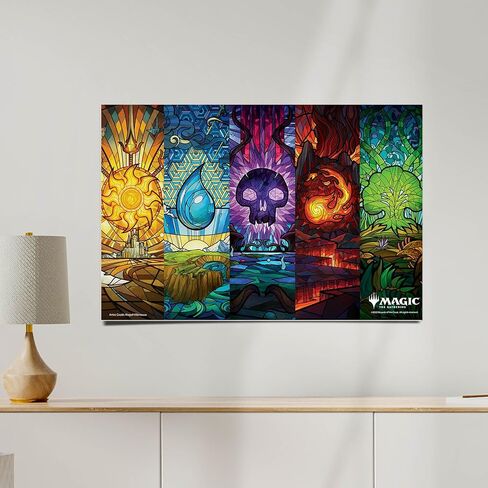 ملصق Desert Cactus Magic The Gathering مقاس 11 × 17 بوصة لديكور غرفة المكتب ومعدات المعجبين الرسمية (11 × 17 بوصة، تصميم B، ورق) in Saudi Arabia