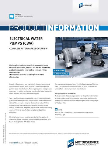 Pierburg Water Pump Electrical 40 Mm 12V 7.02851.20.0#OEM 11517521584 For BMW 11 51 7 521 584/11 51 7 545 201/11 51 7 546 994/11 51 7 563 183/11 51 7 586 924/11 51 7 586 925 in Kuwait