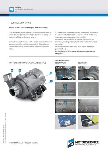Pierburg Water Pump Electrical 40 Mm 12V 7.02851.20.0#OEM 11517521584 For BMW 11 51 7 521 584/11 51 7 545 201/11 51 7 546 994/11 51 7 563 183/11 51 7 586 924/11 51 7 586 925 in Kuwait