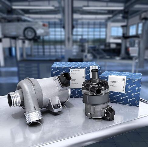 Pierburg Water Pump Electrical 40 Mm 12V 7.02851.20.0#OEM 11517521584 For BMW 11 51 7 521 584/11 51 7 545 201/11 51 7 546 994/11 51 7 563 183/11 51 7 586 924/11 51 7 586 925 in Kuwait