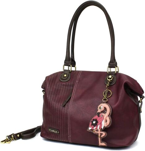 CHALA Laser Cut Crossbody Shoulder bag Tote Bag Faux Leather Plum (Flamingo) in Saudi Arabia